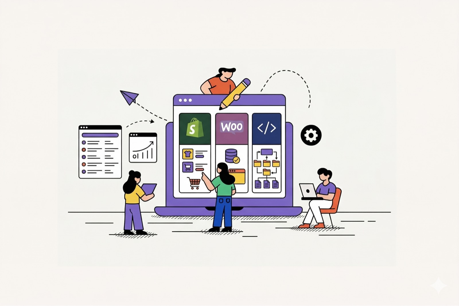 Shopify vs WooCommerce vs custom ecommerce comparison